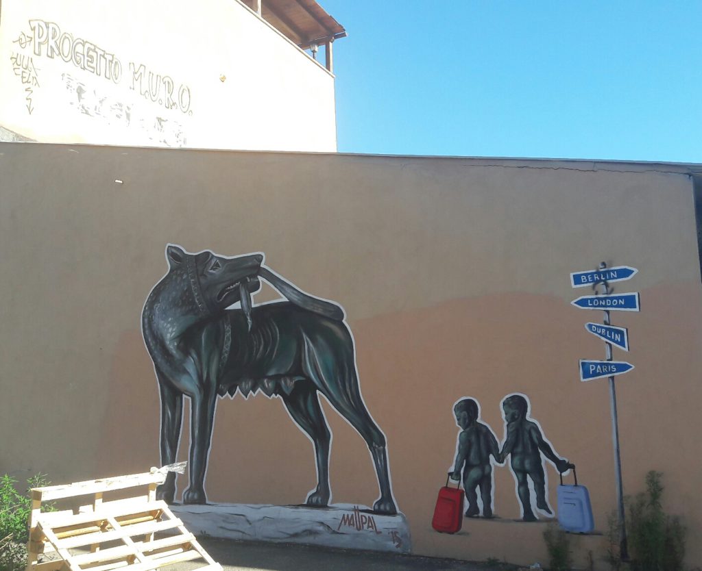 Roma murale di Maupal Lupa al Quadraro