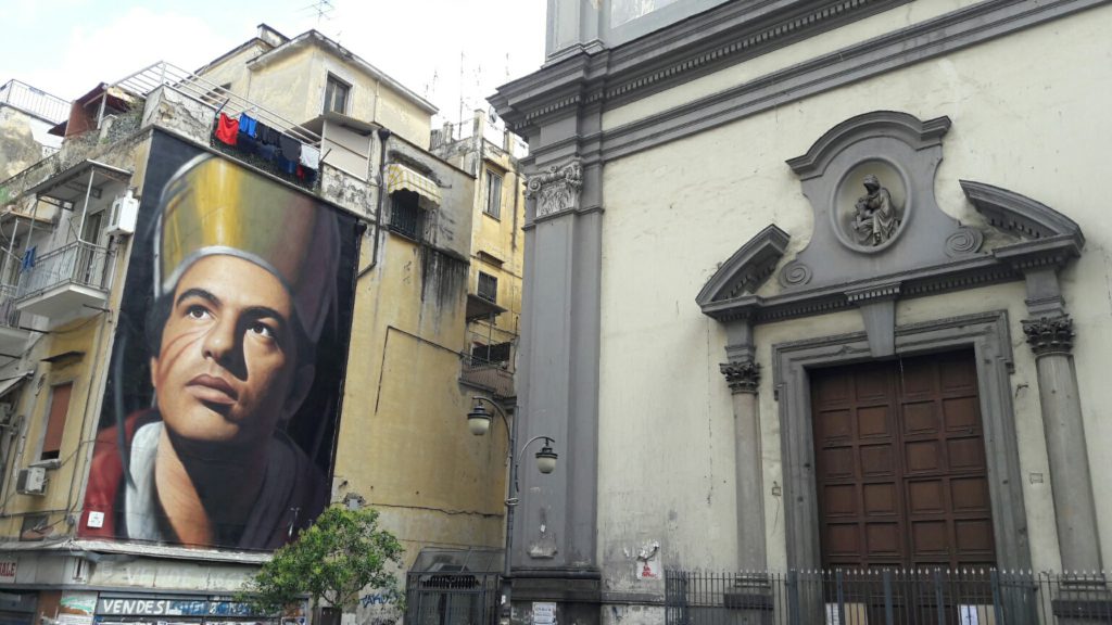 Murale di San Gennaro di Jorit Agoch a Napoli