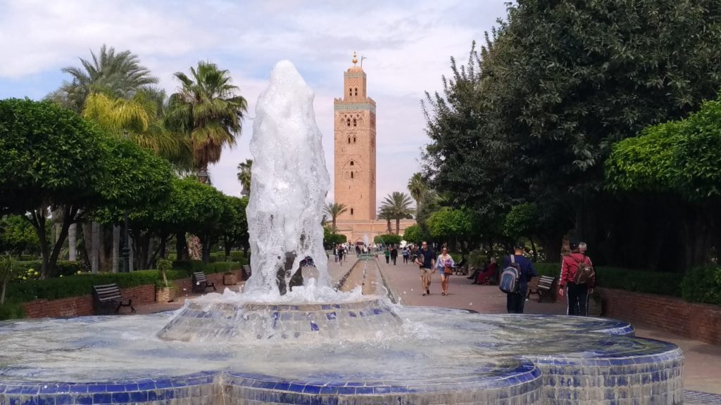 Marrakesh Marocco minareto della moschea Koutoubia